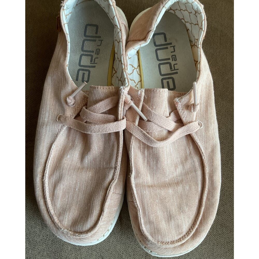 Hey Dude Wendy Sparkling Rose Women’s Size 9 Slip On Loafers Casual Shoes - Picture 2 of 8